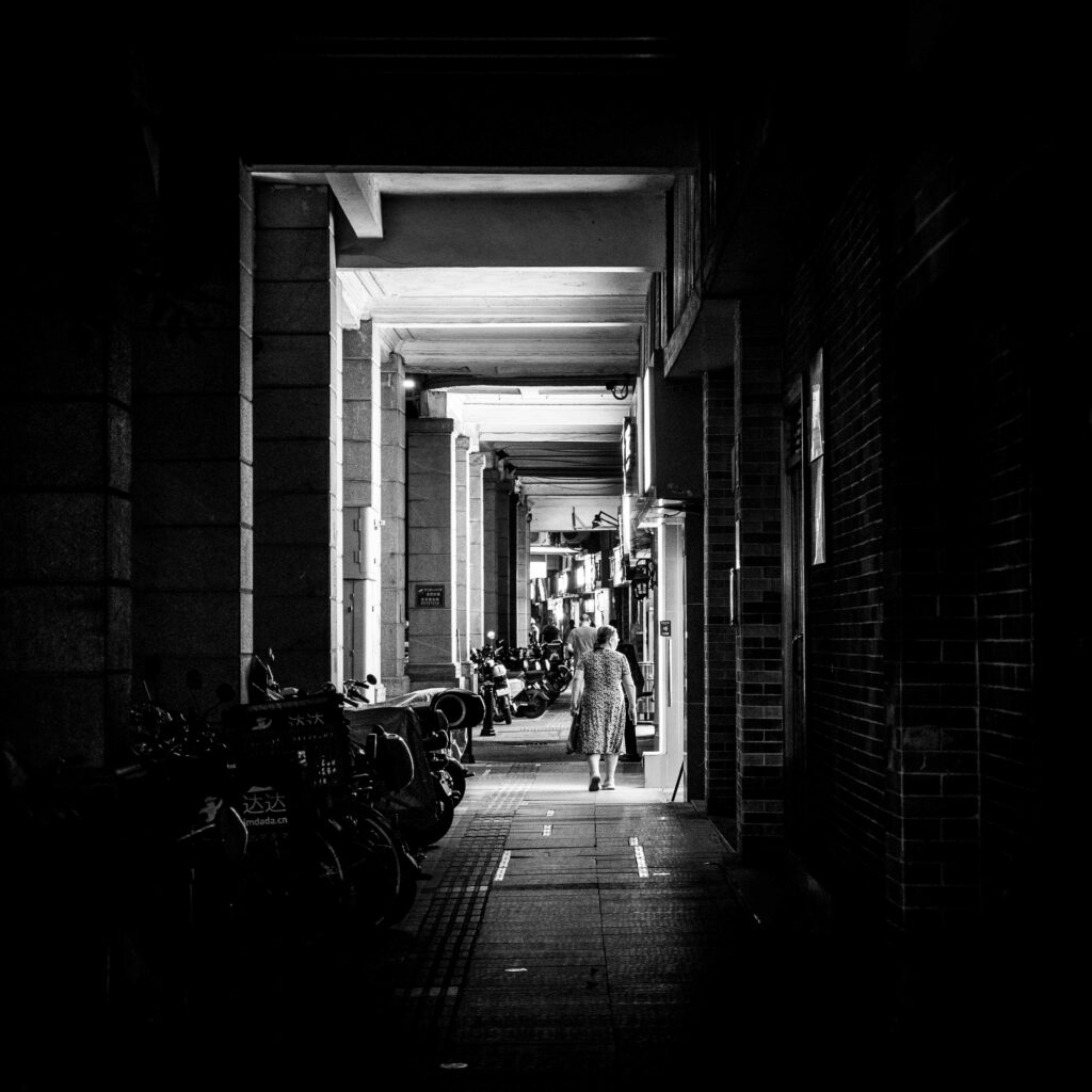 Street Photography with the GH5. Hard Rain in Guangzhou.